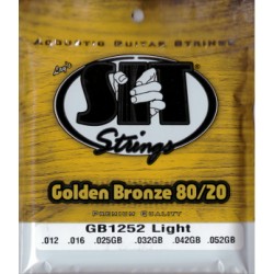 SIT GB1252 – Corde per chitarra acustica – Golden Bronze 80/20